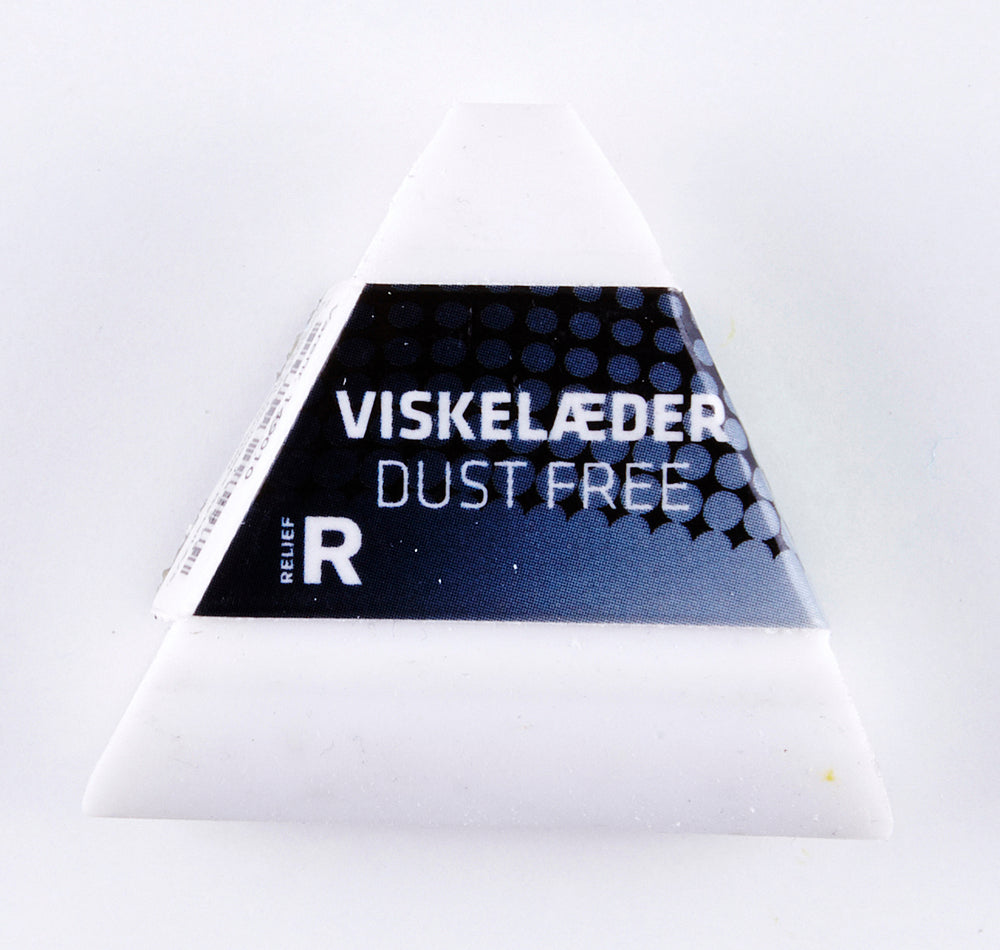 Viskelæder relief premium trekantet