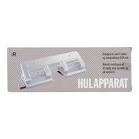 Hulapparat 4 huls Relief sølv