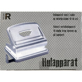Hulapparat 2 huls Relief sølv
