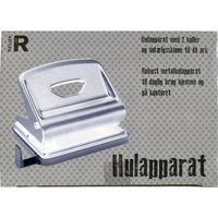 Hulapparat 2 huls Relief sølv