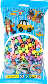 Hama maxi perler 500 stk pastel mix 50