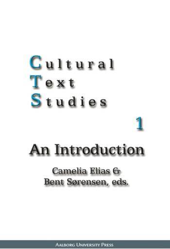 Cultural Text Studies I