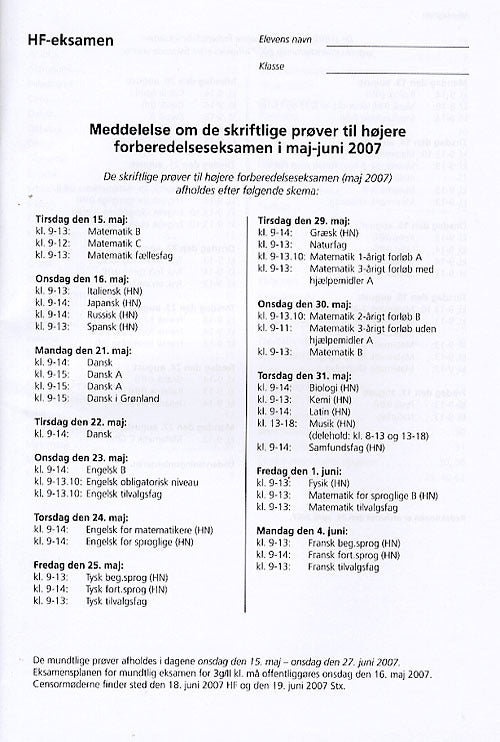 Meddelelser for HF