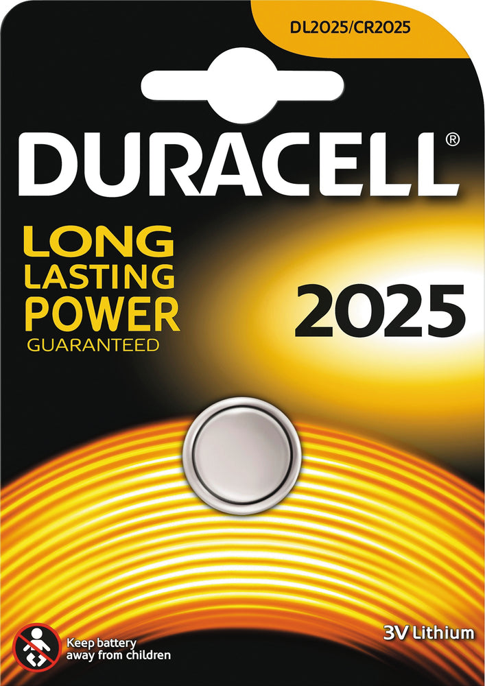 BATTERI DURACELL 2025 1STK. PÅ KORT