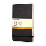 Notesblok reporter Moleskine large sort m/linjerede ark soft