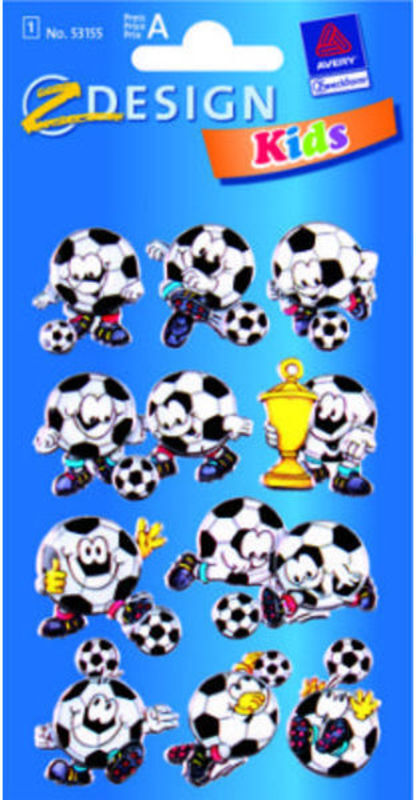 STICKERS FODBOLDE, 3D EFFEKT