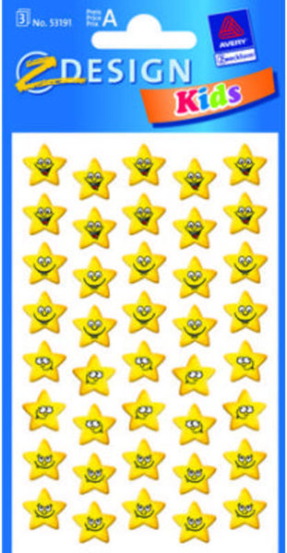 STICKERS STJERNER, PAPIR