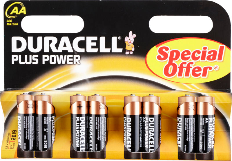 Batteri Duracell plus power al aa 8stk