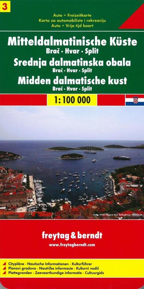 Mitteldalmatinische Küste: Brac  Hvar  Split