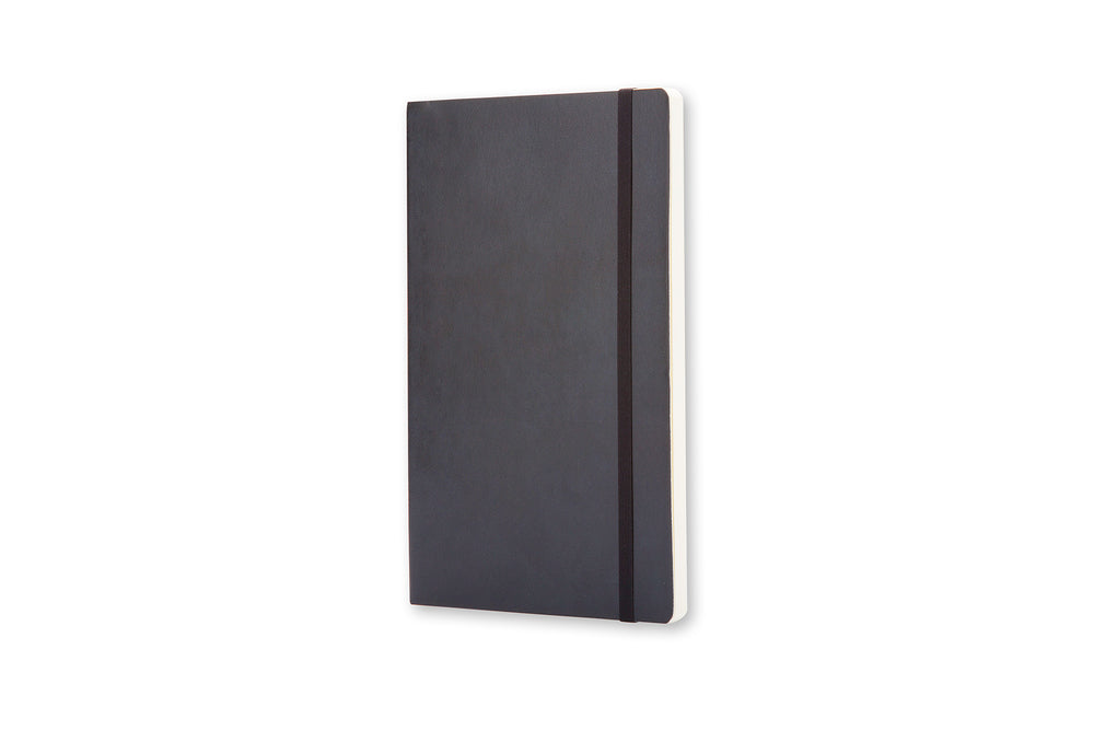 Notesbog Moleskine large sort m/192 blanke ark soft cover