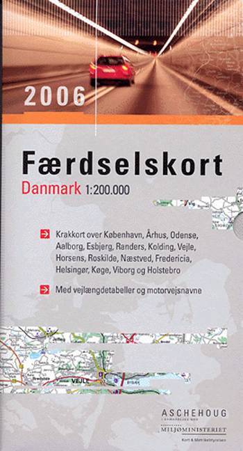 Færdselskort, Danmark 1:200 000
