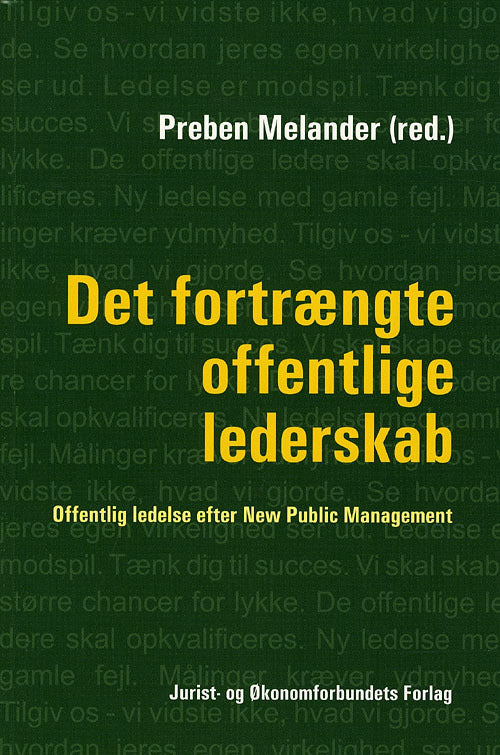 Det fortrængte offentlige lederskab