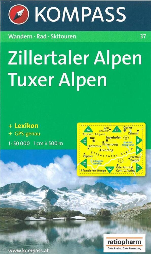 Zillertaler Alpen. Tuxer Alpen