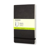 Notesblok reporter Moleskine large sort m/blanke ark soft