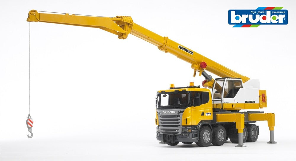 Bruder Scania R-Series Liebherr kranbil