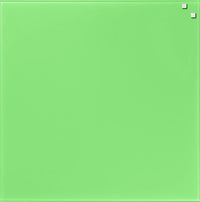 Glastavle magnetisk lysgrøn 45x45cm