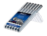 Pigmentliner Staedtler 4+2 ass/boks
