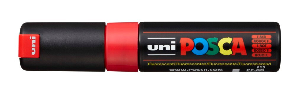 Paintmarker Uni POSCA pc-8k fluo rød