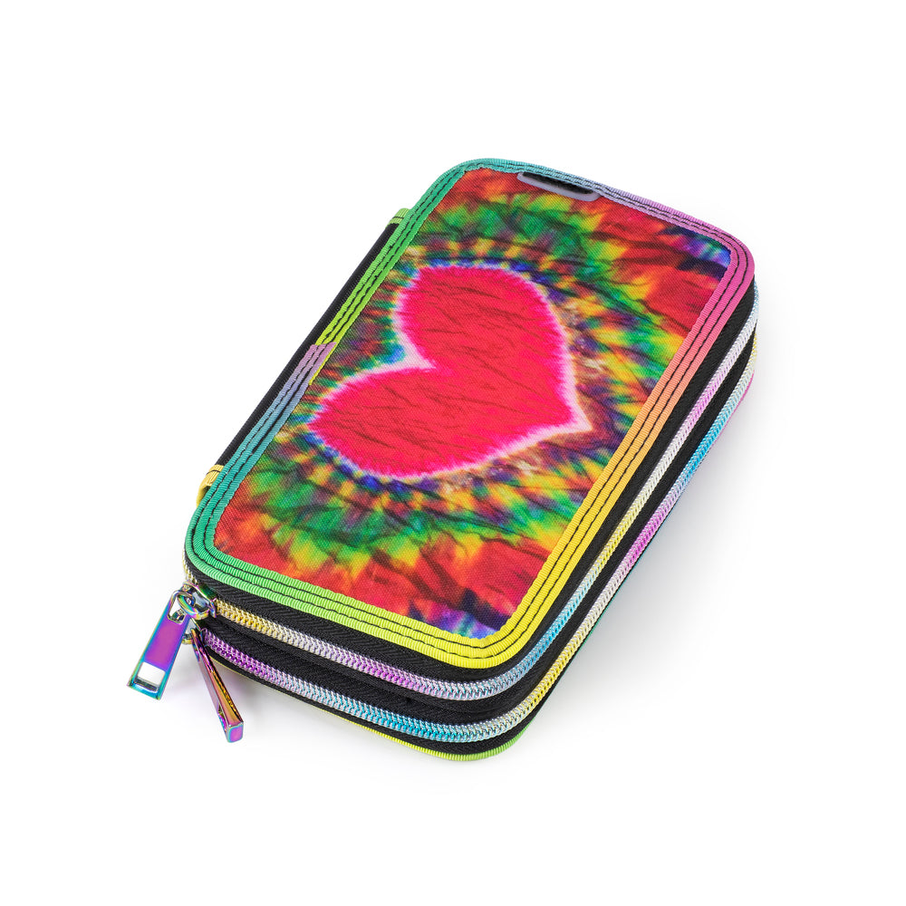 Penalhus jeva twozip rainbow
