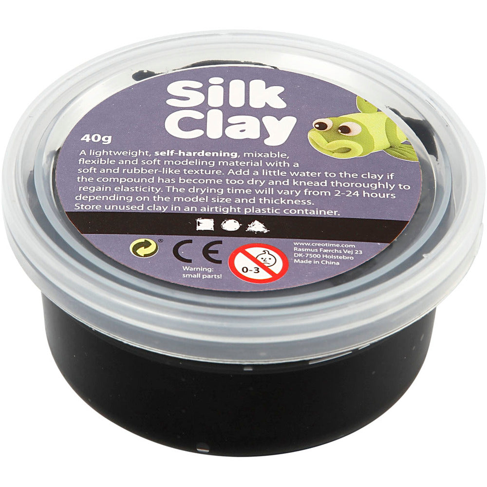 Silk clay sort 40g
