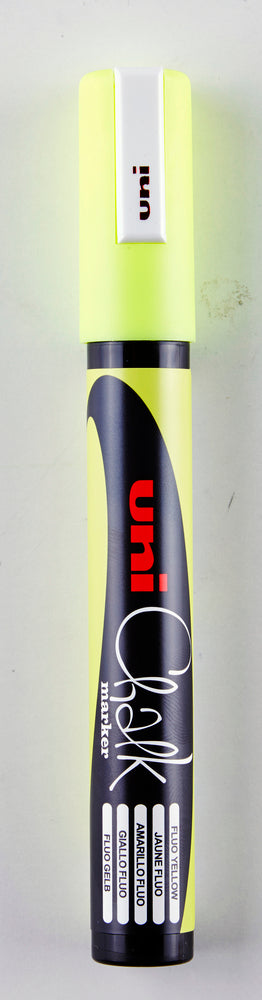Marker chalk uni pwe 5m fluo gul