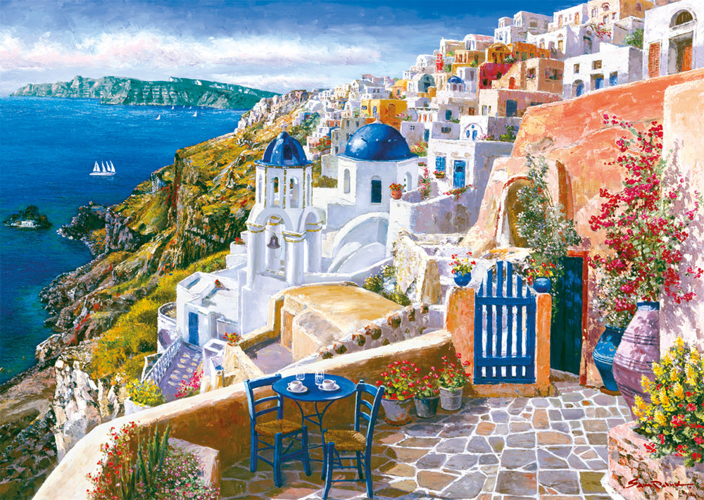 Puslespil View from Santorin 1000 brikker