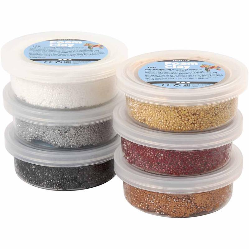 Foam clay metallic