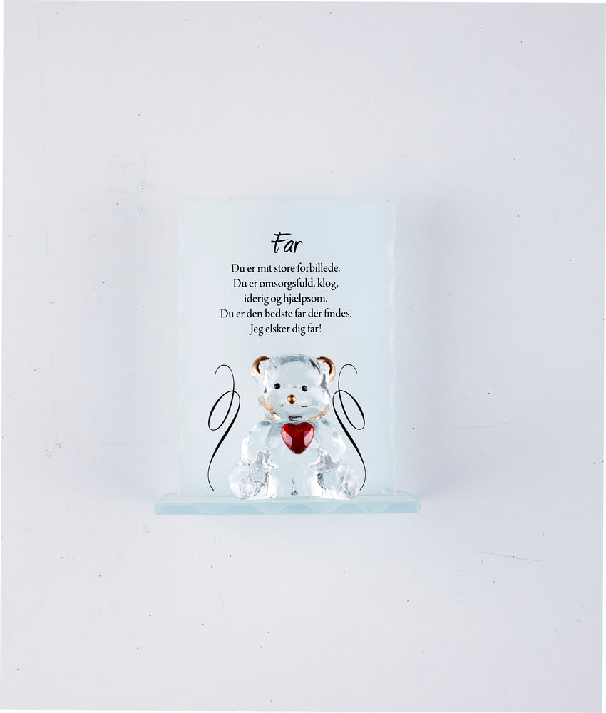 Krystal bamse, far