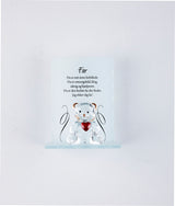 Krystal bamse, far