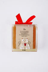 Krystal bamse, far
