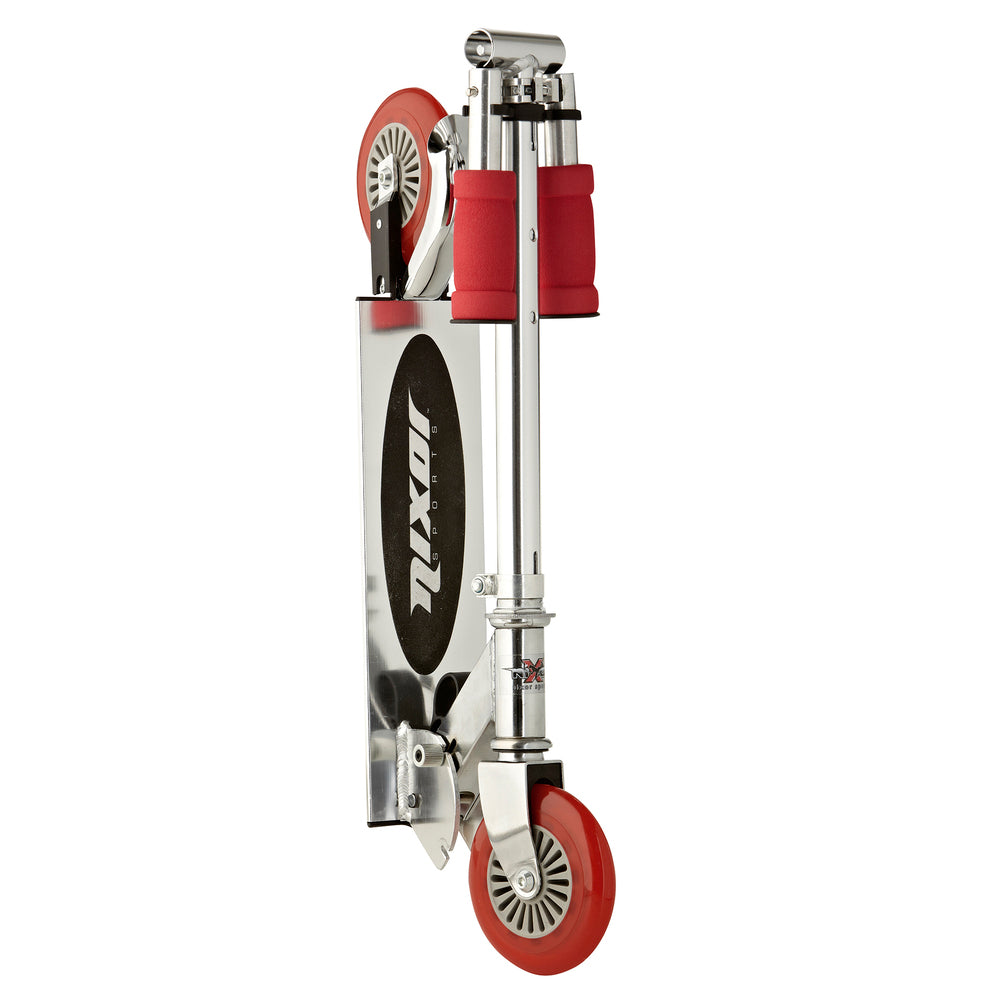 Løbehjul/kickscooter rød alu stål