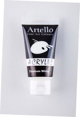 Akrylmaling Artello hvid titanium 75ml