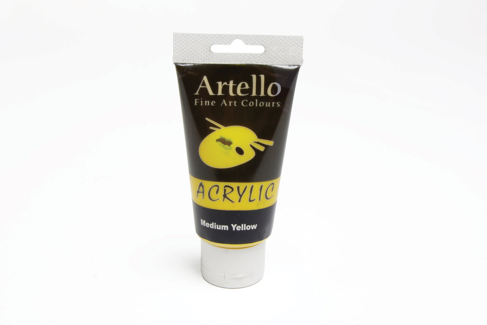 Akrylmaling Artello gul mid 75ml