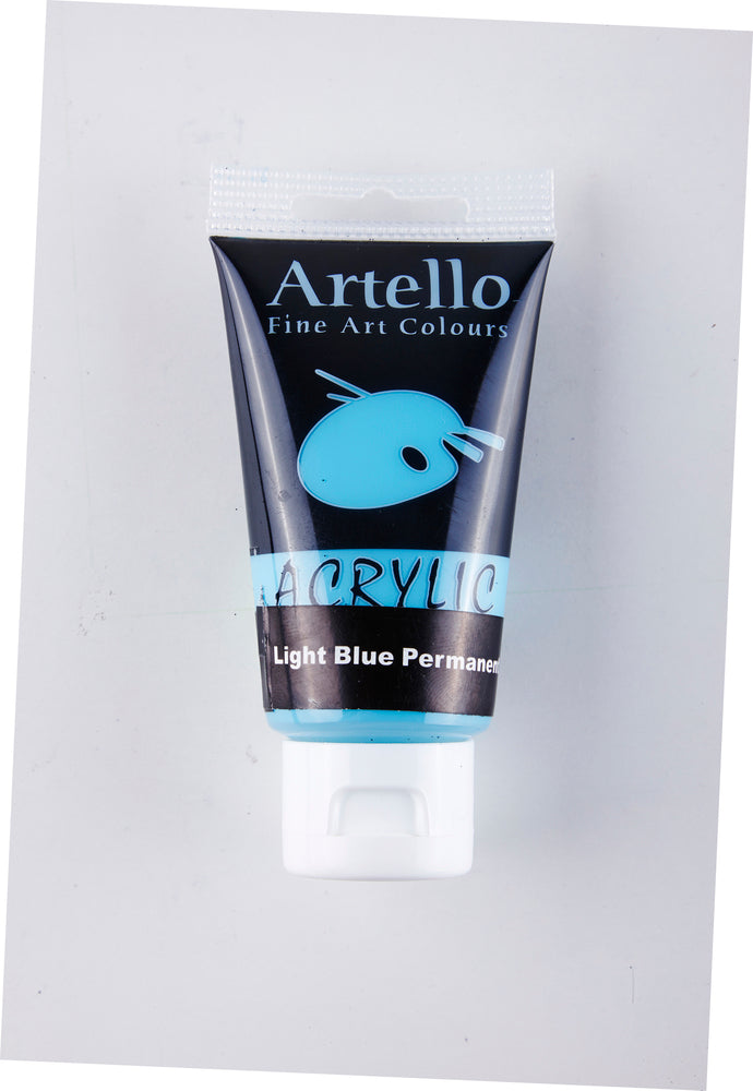 Akrylmaling Artello lysblå permanent 75ml