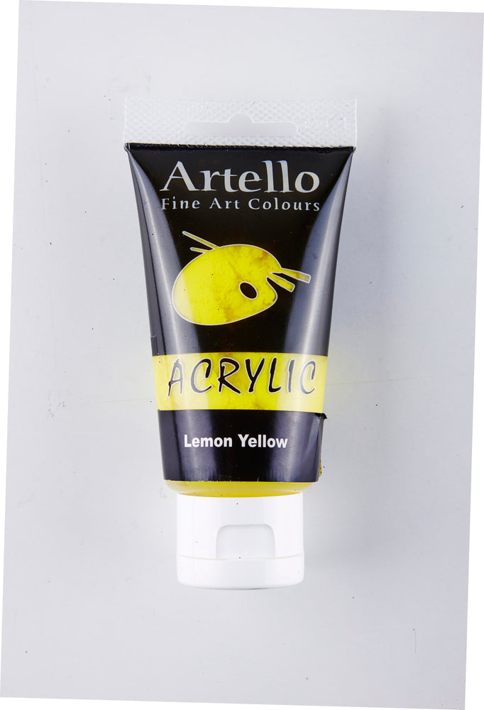 Akrylmaling Artello gul lemon 75ml