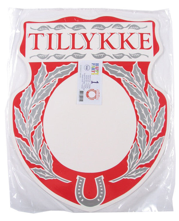 Skjold tillykke sølv