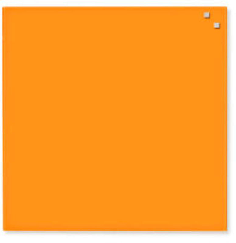 GLASTAVLE MAGNETISK ORANGE 45X45CM