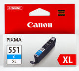 Canon CLI-551 xl cyan ink tank printerpatron