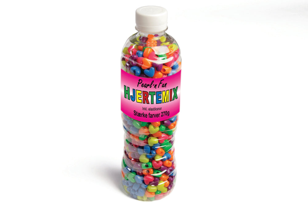 Pearl`N fun hjertemix 270gr stærke farver