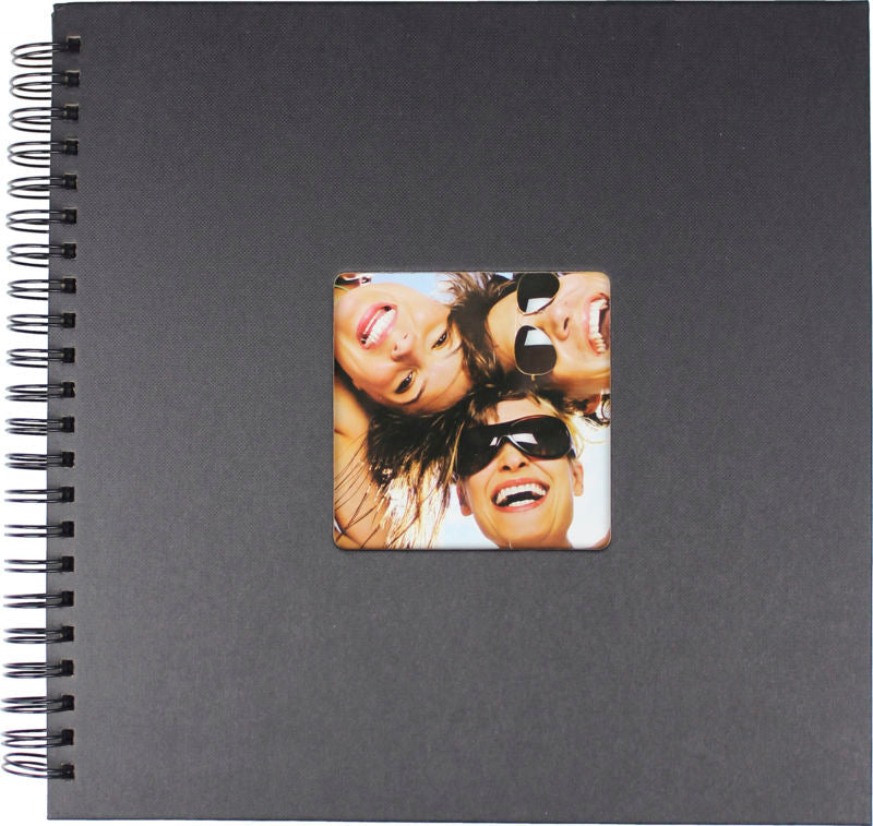 Album spiral sort 50 sorte sider 30x30