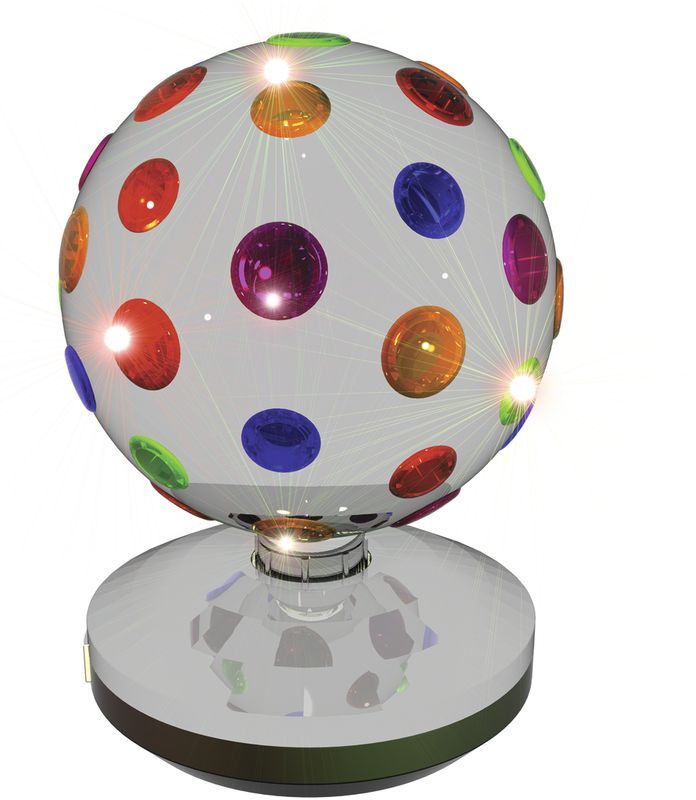 DISKO KUGLE SØLV 20 CM