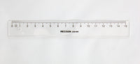 Lineal precision klar plast 15cm