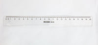 Lineal precision klar plast 20cm