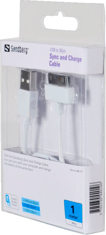 KABEL USB 30PIN SYNC/CHARGE 1M SANDBERG