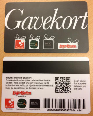 BOI/BOP/BOGH/LEG (FÆLLES) GAVEKORT