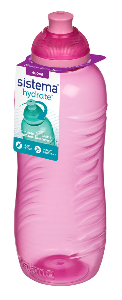 Drikkeflaske Sistema 460ml twist n' sip ass