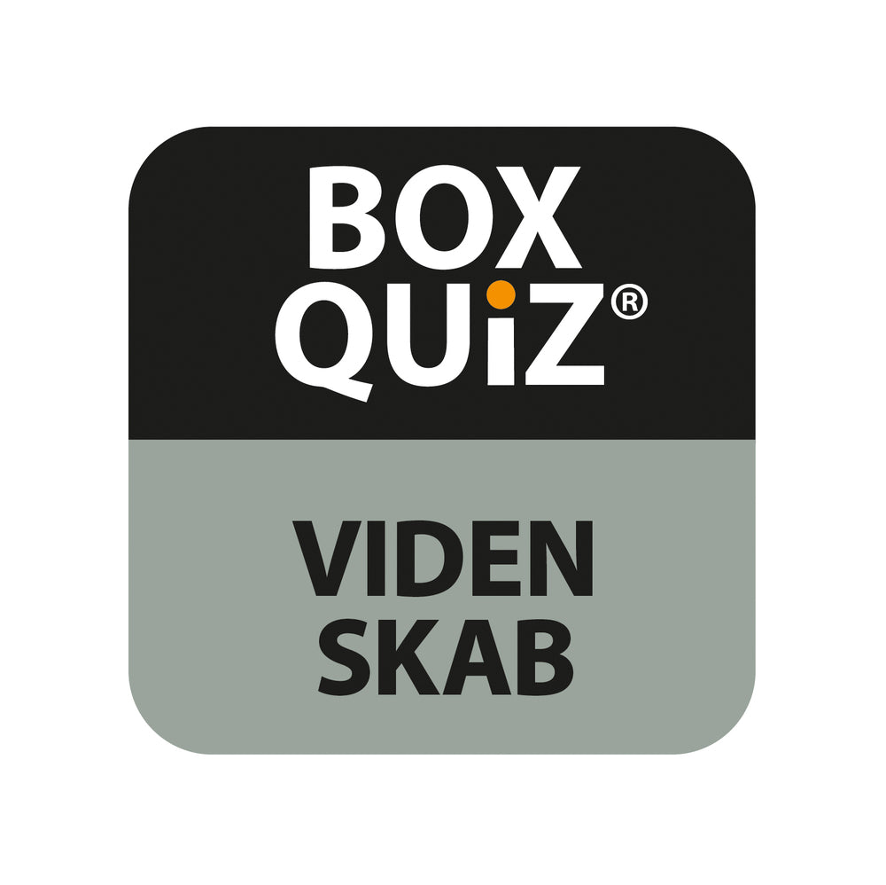 SPIL BOX QUIZ VIDENSKAB GRÅ