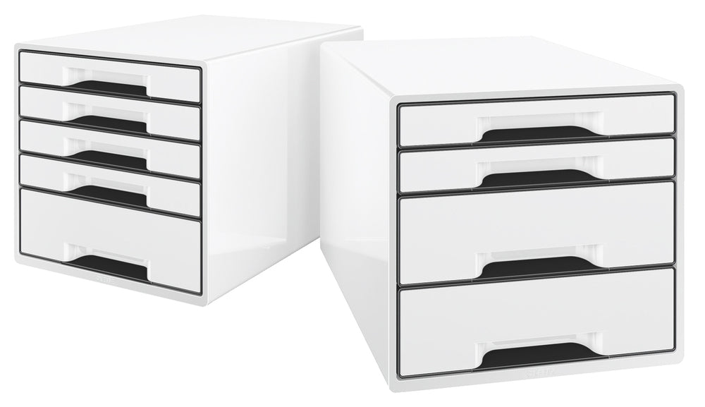 SKUFFEKABINET LEITZ 4-SKUFFER HVID