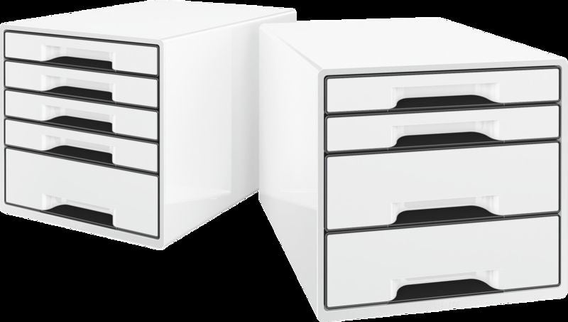 SKUFFEKABINET LEITZ 4-SKUFFER HVID