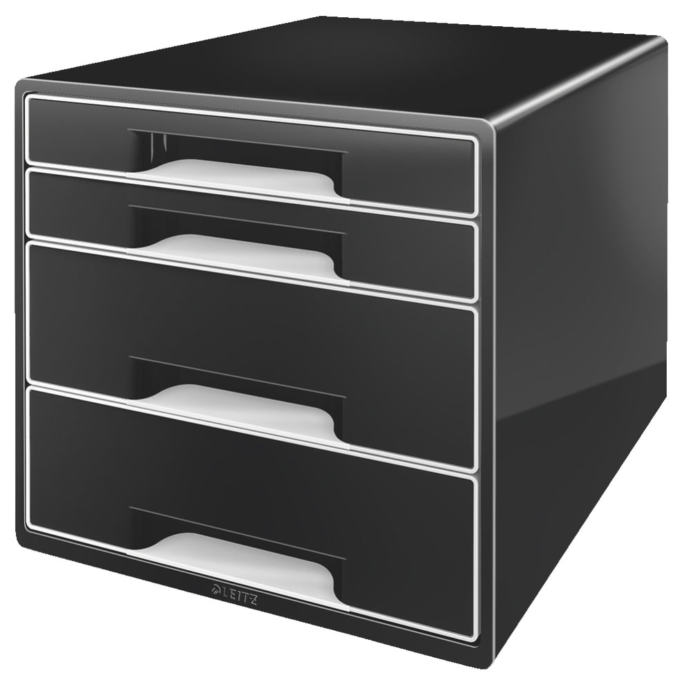 SKUFFEKABINET LEITZ 4-SKUFFER SORT